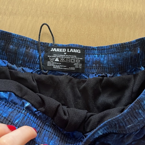 Blue Jared Lang Swim Trunks - Picture 4 of 5